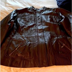 Chicos Womens Leather Jacket